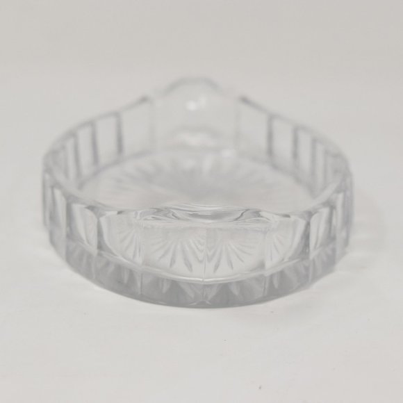 Vintage USA Heisey Glass Starburst Oval Relish Dish Clear Handle Diamond H - Picture 4 of 15